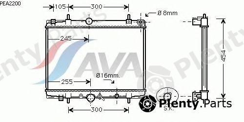  AVA QUALITY COOLING part PEA2200 Radiator, engine cooling