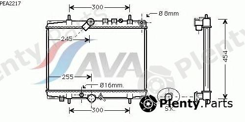  AVA QUALITY COOLING part PEA2217 Radiator, engine cooling