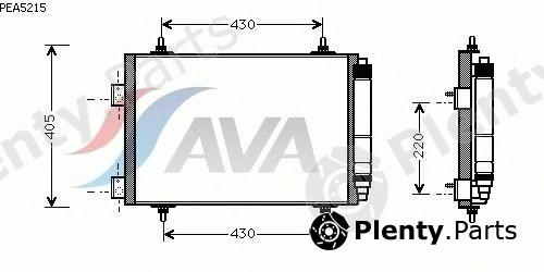  AVA QUALITY COOLING part PEA5215 Condenser, air conditioning