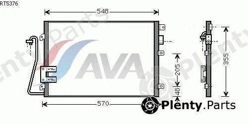  AVA QUALITY COOLING part RT5376 Condenser, air conditioning