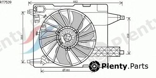  AVA QUALITY COOLING part RT7539 Fan, radiator