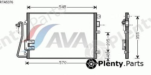  AVA QUALITY COOLING part RTA5376 Condenser, air conditioning