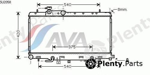  AVA QUALITY COOLING part SU2058 Radiator, engine cooling