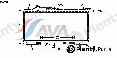  AVA QUALITY COOLING part SU2068 Radiator, engine cooling
