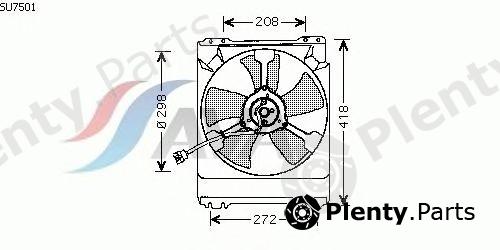  AVA QUALITY COOLING part SU7501 Fan, radiator