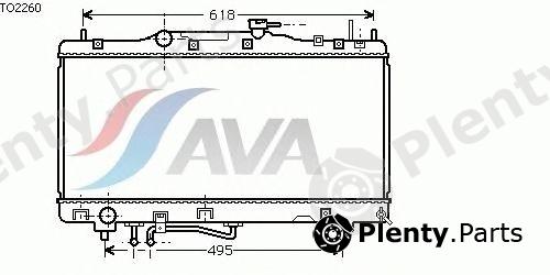  AVA QUALITY COOLING part TO2260 Radiator, engine cooling