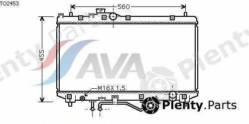  AVA QUALITY COOLING part TO2453 Radiator, engine cooling