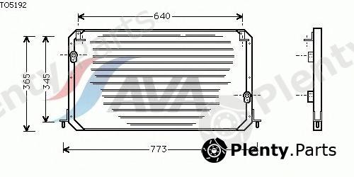  AVA QUALITY COOLING part TO5192 Condenser, air conditioning