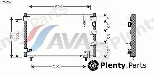  AVA QUALITY COOLING part TO5262 Condenser, air conditioning