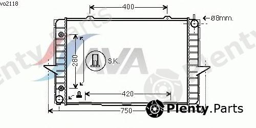  AVA QUALITY COOLING part VO2118 Radiator, engine cooling