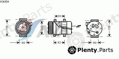  AVA QUALITY COOLING part VOK054 Compressor, air conditioning