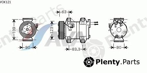  AVA QUALITY COOLING part VOK121 Compressor, air conditioning