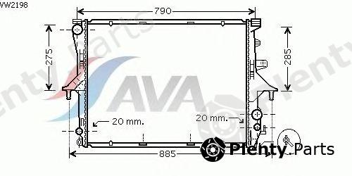  AVA QUALITY COOLING part VW2198 Radiator, engine cooling