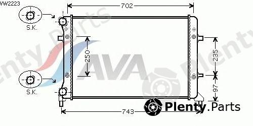  AVA QUALITY COOLING part VW2223 Radiator, engine cooling