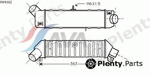  AVA QUALITY COOLING part VW4162 Intercooler, charger