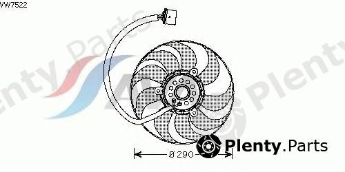  AVA QUALITY COOLING part VW7522 Fan, radiator