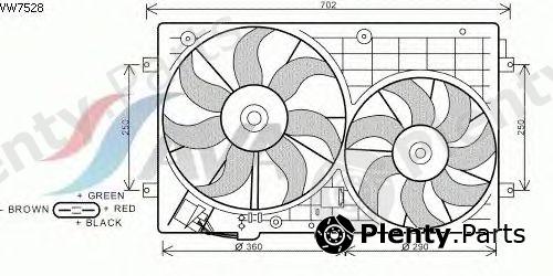  AVA QUALITY COOLING part VW7528 Fan, radiator