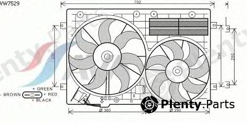  AVA QUALITY COOLING part VW7529 Fan, radiator