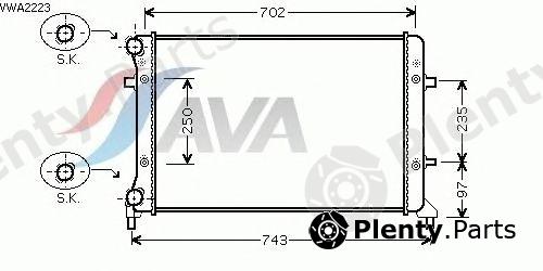  AVA QUALITY COOLING part VWA2223 Radiator, engine cooling