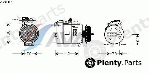  AVA QUALITY COOLING part VWK087 Compressor, air conditioning