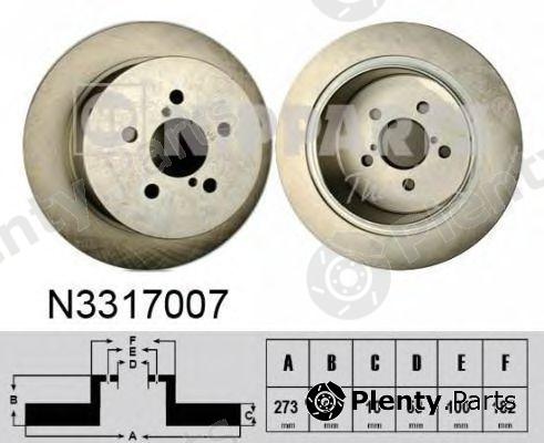  NIPPARTS part N3317007 Brake Disc