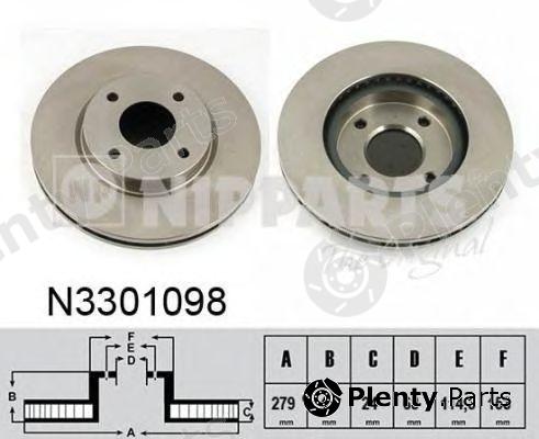  NIPPARTS part N3301098 Brake Disc