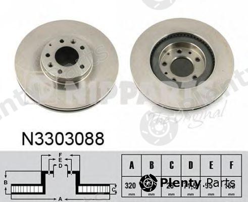  NIPPARTS part N3303088 Brake Disc