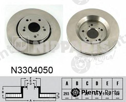  NIPPARTS part N3304050 Brake Disc