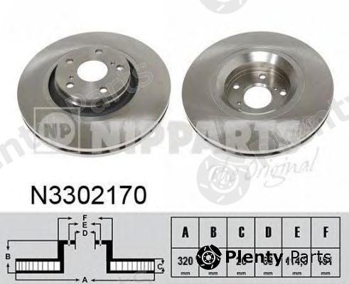  NIPPARTS part N3302170 Brake Disc