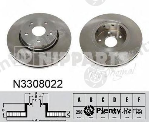  NIPPARTS part N3308022 Brake Disc