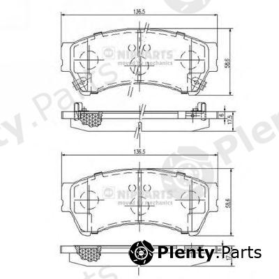  NIPPARTS part N3603071 Brake Pad Set, disc brake