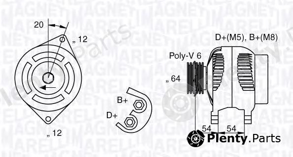  MAGNETI MARELLI part 063321810010 Alternator