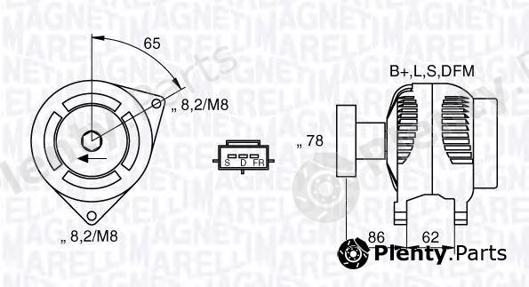  MAGNETI MARELLI part 063377414010 Alternator