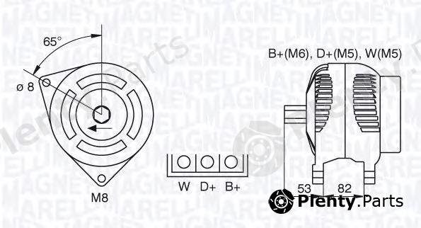  MAGNETI MARELLI part 063377465010 Alternator