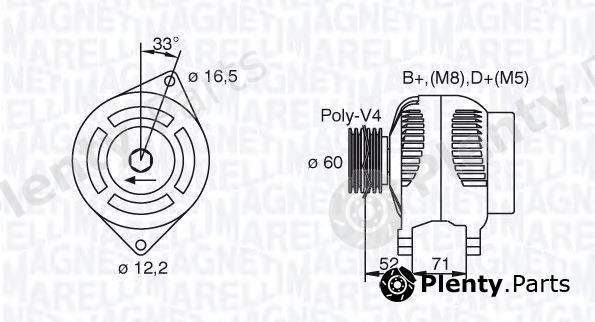  MAGNETI MARELLI part 063321608010 Alternator