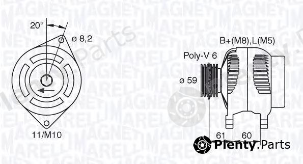  MAGNETI MARELLI part 063310508010 Alternator