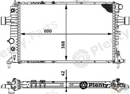  BEHR part 8MK376713-014 (8MK376713014) Radiator, engine cooling