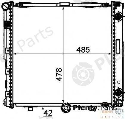  BEHR part 8MK376888-444 (8MK376888444) Radiator, engine cooling