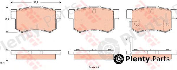  TRW part GDB1923 Brake Pad Set, disc brake