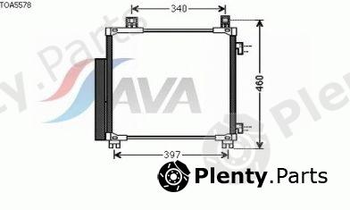 AVA QUALITY COOLING part TOA5578 Condenser, air conditioning