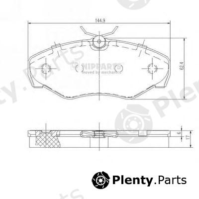  NIPPARTS part J3601080 Brake Pad Set, disc brake