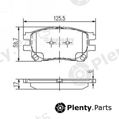  NIPPARTS part J3602119 Brake Pad Set, disc brake