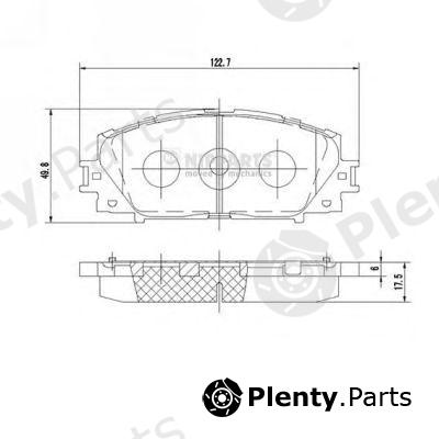  NIPPARTS part N3602127 Brake Pad Set, disc brake