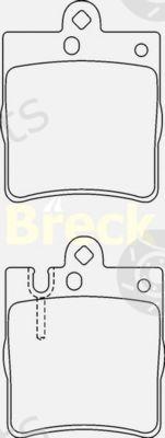 BRECK part 218990070220 Brake Pad Set, disc brake