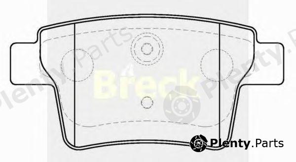  BRECK part 242600070400 Brake Pad Set, disc brake