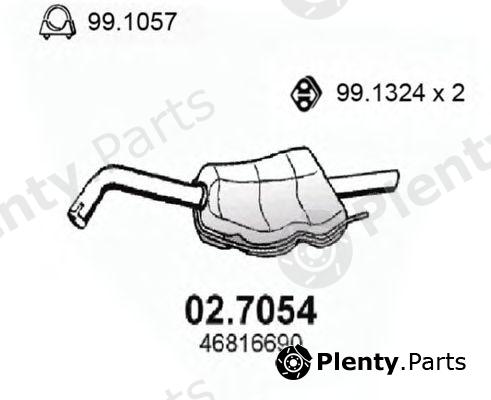  ASSO part 02.7054 (027054) End Silencer