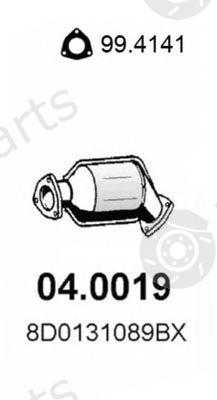  ASSO part 04.0019 (040019) Catalytic Converter