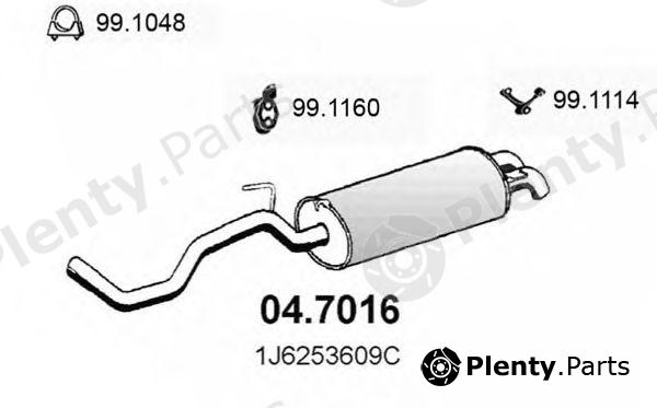  ASSO part 04.7016 (047016) End Silencer