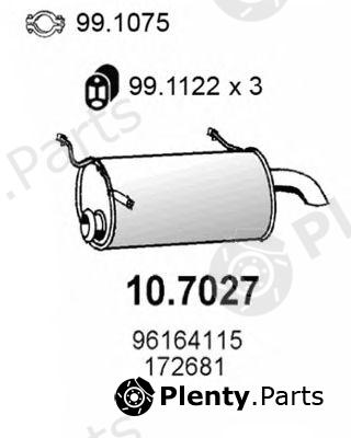  ASSO part 10.7027 (107027) End Silencer