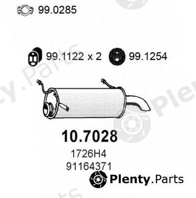  ASSO part 10.7028 (107028) End Silencer